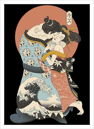 The Kiss Ukiyo-e