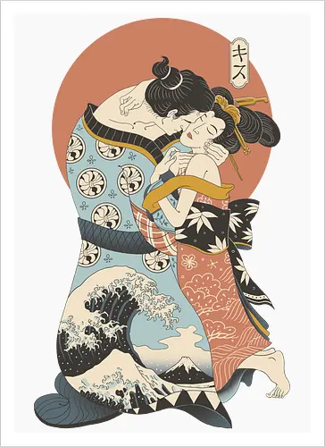 The Kiss Ukiyo-e