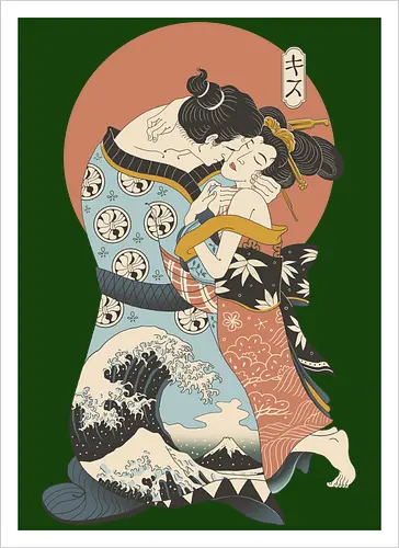 The Kiss Ukiyo-e