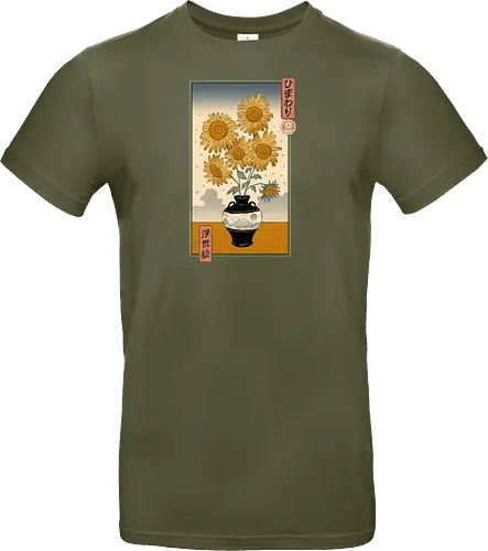 Sunflower Ukiyo-e