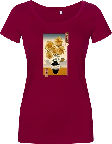 Sunflower Ukiyo-e