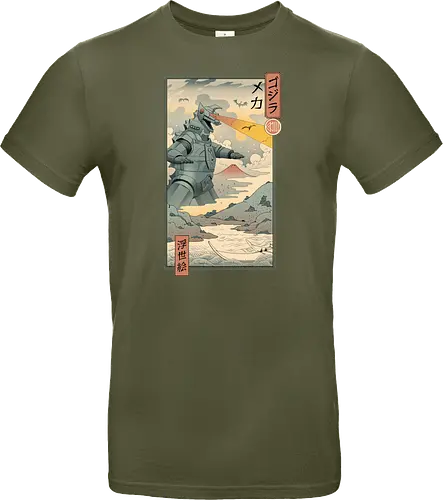 Mecha Kaiju Ukiyo-e
