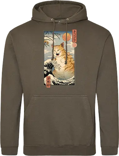 Catzilla Ukiyo-e