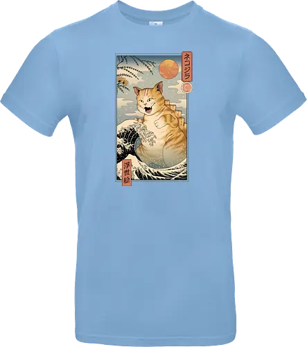 Catzilla Ukiyo-e