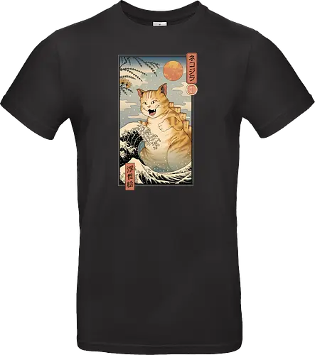 Catzilla Ukiyo-e
