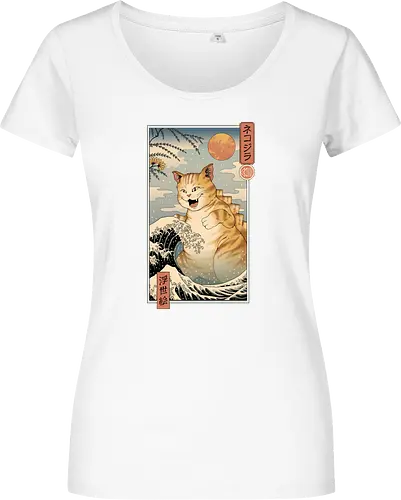 Catzilla Ukiyo-e
