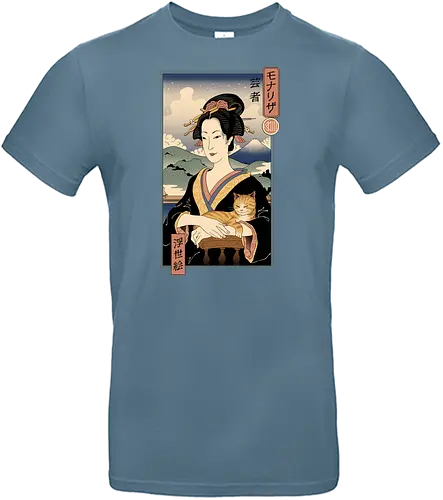 Lisa Ukiyo-e - mona lisa, japan, ukiyo-e, da vinci, leonardo, kunst, art, mashup - Standard T-Shirt