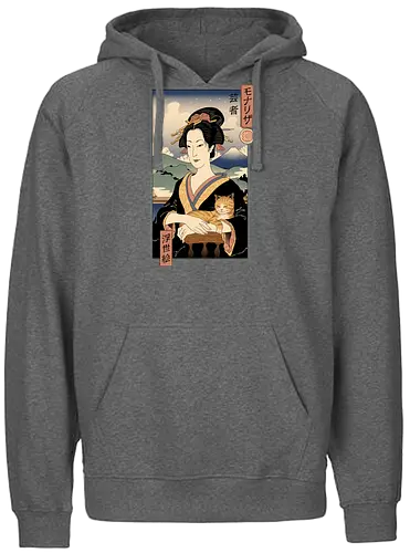 Lisa Ukiyo-e - mona lisa, japan, ukiyo-e, da vinci, leonardo, kunst, art, mashup - Fairtrade Hoodie