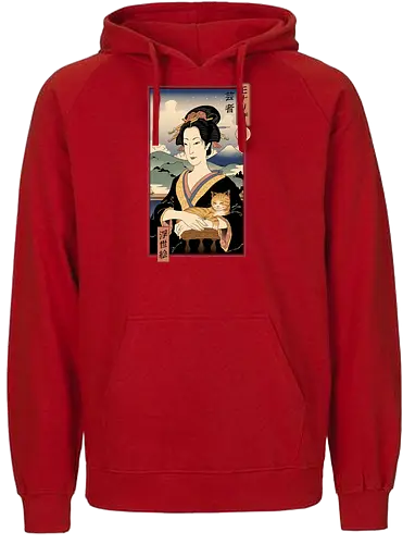 Lisa Ukiyo-e - mona lisa, japan, ukiyo-e, da vinci, leonardo, kunst, art, mashup - Fairtrade Hoodie