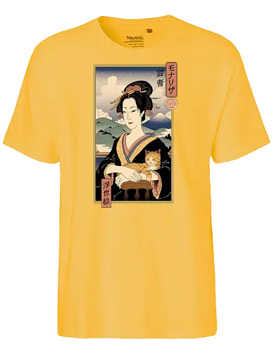 Lisa Ukiyo-e - mona lisa, japan, ukiyo-e, da vinci, leonardo, kunst, art, mashup - Fairtrade T-Shirt