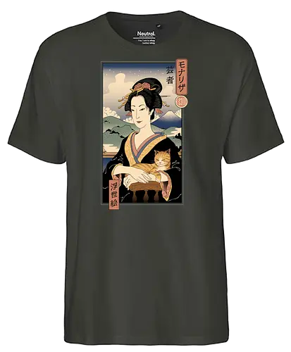 Lisa Ukiyo-e - mona lisa, japan, ukiyo-e, da vinci, leonardo, kunst, art, mashup - Fairtrade T-Shirt