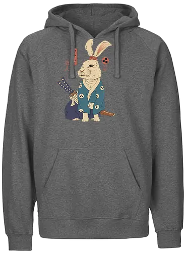 Ronin Usagi - japan, nippon, usagi, Hare, hase, ronin, samurai - Fairtrade Hoodie