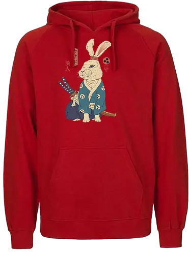 Ronin Usagi - japan, nippon, usagi, Hare, hase, ronin, samurai - Fairtrade Hoodie