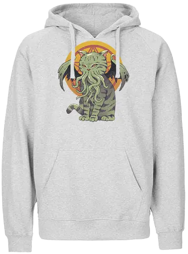 Cathulhu - cthulhu, cat, mashup, katze, Catthulhu, monster, Old one, elder god, lovecraft, h.p. lovecraft - Fairtrade Hoodie