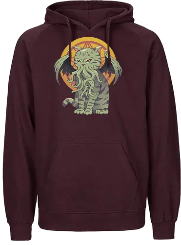 Cathulhu - cthulhu, cat, mashup, katze, Catthulhu, monster, Old one, elder god, lovecraft, h.p. lovecraft - Fairtrade Hoodie