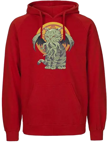 Cathulhu - cthulhu, cat, mashup, katze, Catthulhu, monster, Old one, elder god, lovecraft, h.p. lovecraft - Fairtrade Hoodie