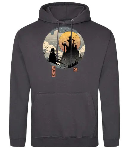 Vampire Slayer in Edo - dracula, vampire, mashup, Edo, japan, gaming, anime, tv, castle, transylvania - Standard Hoodie