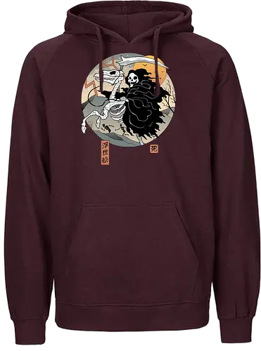 Crossing Death - tod, rider, Reiter, apokalypse, death - Fairtrade Hoodie