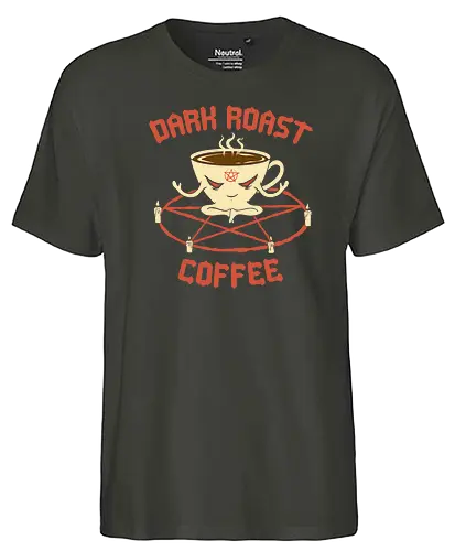 Dark Roast Coffee - dark, witch, coffee, black, schwarzer kaffee - Fairtrade T-Shirt