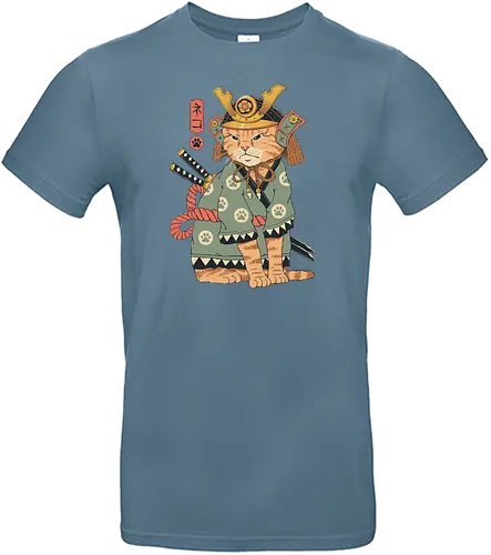 Neko Samurai - japan, cat, neko, samurai, Neko Samurai, katze - Standard T-Shirt