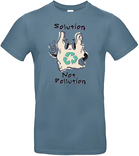Solution Not Pollution - nature, Pollution, politik, müll, recycling - Standard T-Shirt