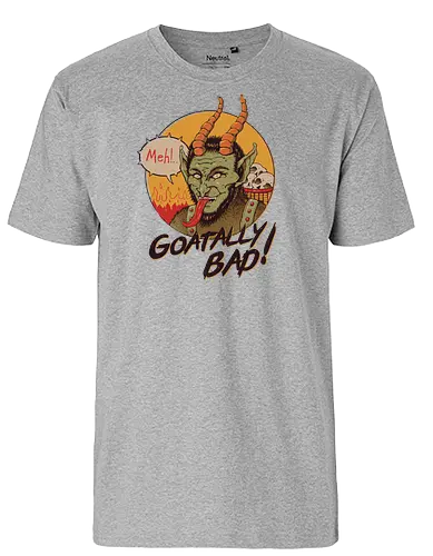 Goatally Bad! - weihnachten, christmas, krampus, satan, fun, mashup - Fairtrade T-Shirt