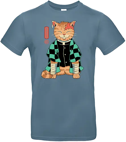 Slayer Cat - anime, japan, cat, katze, neko, Tanjirou, Slayer - Standard T-Shirt