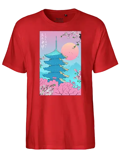 Ikigai in Kyoto - japan, Kyoto, Ikigai, art, kunst, nippon - Fairtrade T-Shirt
