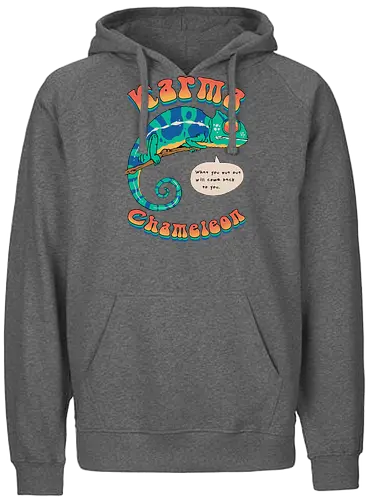 Cultured Chameleon - fun, ohrwurm, Chamäleon, tier, Lizard, song, music, culture, club, 80s, retro - Fairtrade Hoodie