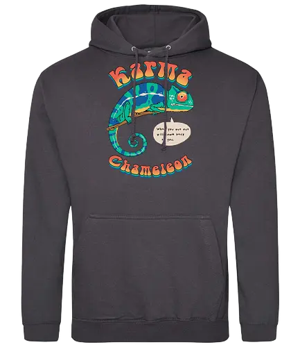 Cultured Chameleon - fun, ohrwurm, Chamäleon, tier, Lizard, song, music, culture, club, 80s, retro - Standard Hoodie