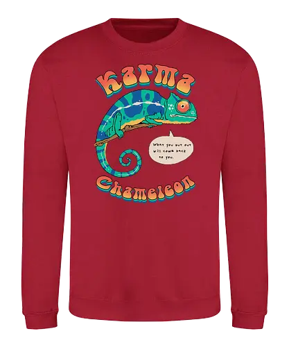 Cultured Chameleon - fun, ohrwurm, Chamäleon, tier, Lizard, song, music, culture, club, 80s, retro - Sweatshirt