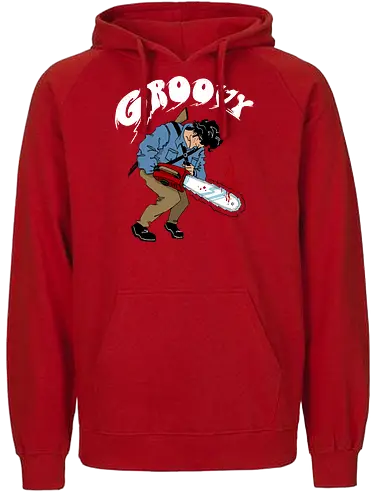 Groovy - ash, tv, movie, horror, comedy, chainsaw, Kettensäge, evil dd - Fairtrade Hoodie