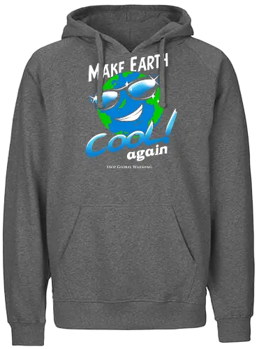 Make Earth Cool Again - Klimawandel, politik, Global Warming, erde, planet, Safe the earth, earth - Fairtrade Hoodie