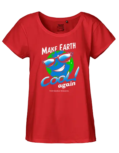 Make Earth Cool Again - Klimawandel, politik, Global Warming, erde, planet, Safe the earth, earth - Fairtrade Girl Shirt