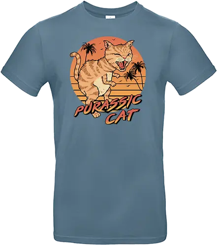 Purassic Cat - dino, cat, katze, purr, jurassic - Standard T-Shirt