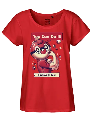 I Believe in You - ball, pocket, monster, Ballguy, motivation - Fairtrade Girl Shirt