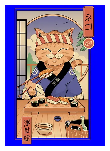 Sushi Cat in Edo