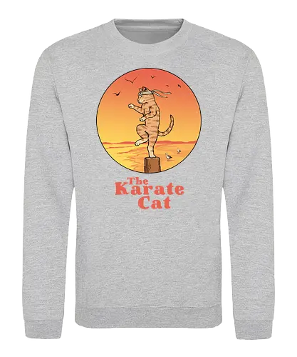 The Karate Cat - karate, cat, katze, kid - Sweatshirt