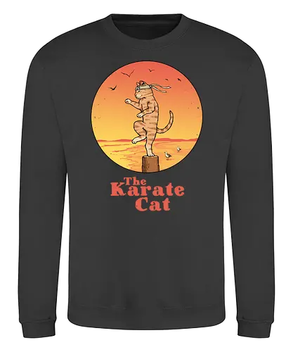 The Karate Cat - karate, cat, katze, kid - Sweatshirt