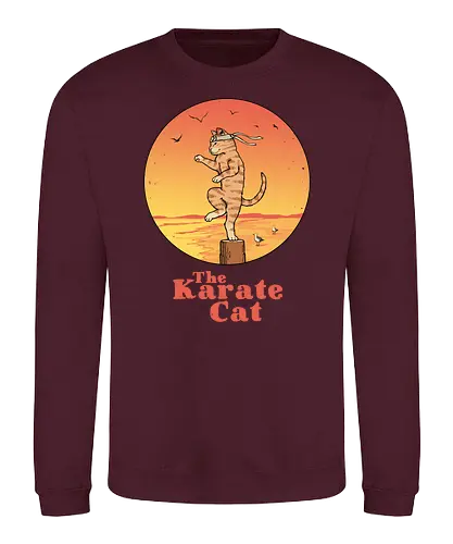 The Karate Cat - karate, cat, katze, kid - Sweatshirt