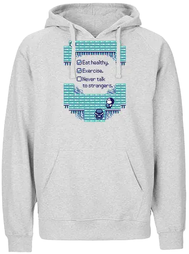 Blue Trainer Tips - trainer, tips, Exercise, Strangers, pocket, monster, hlthy - Fairtrade Hoodie