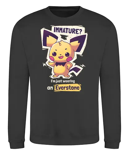 Immature - pocket, monster, Everstone, immature, cute - Sweatshirt