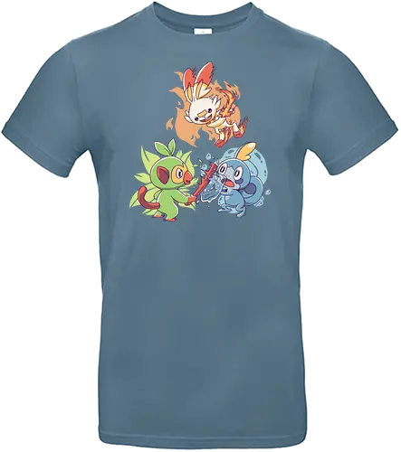 Starters - pocket, monster, sword, shield, cute - Standard T-Shirt