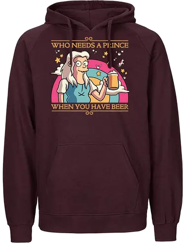 Princess Priorities - disenchantment, prinzessin, bier, beer, magical, unicorn, bn - Fairtrade Hoodie
