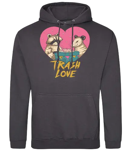 Trash Love - trash, müll, Valentinstag, spaghetti, valentiConsole - Standard Hoodie
