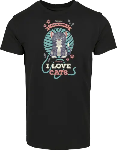 I Love Cats - cat, katze, pet, haustier, people - Hausmarke Shirt
