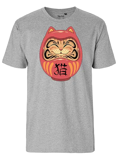 Neko Daruma - neko, daruma, katze, japan - Fairtrade T-Shirt