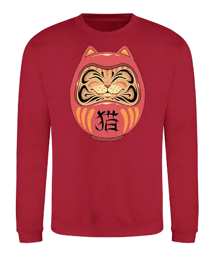 Neko Daruma - neko, daruma, katze, japan - Sweatshirt