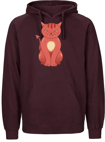 Oni Cat - oni, cat, demon, yokai - Fairtrade Hoodie