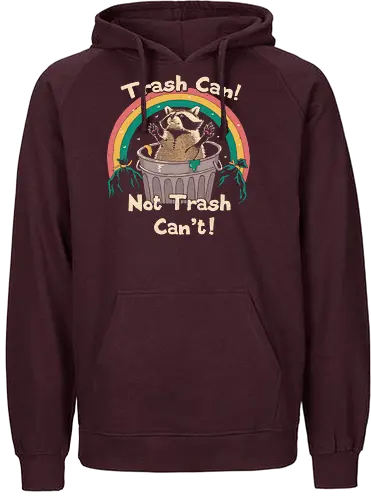 Trash Talker! - raccoon, waschbär, trash, müll - Fairtrade Hoodie